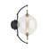 Otto LED Wall Sconce in Black with Brass Accents (39|207903SKT31YT0517)