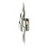 Flux One Light Wall Sconce in Sterling (39|206101SKT85)