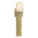 Flora One Light Wall Sconce in Modern Brass (39|203030SKT86GG0303)