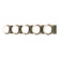 Brooklyn Brooklyn 5-Light Straight Double Shade Bath Sconce in Soft Gold (39|201379SKT8402GG0711)