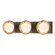 Brooklyn Brooklyn 3-Light Straight Double Shade Bath Sconce in Soft Gold (39|201378SKT8486GG0711)