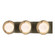 Brooklyn Three Light Bath Sconce in Soft Gold (39|201378SKT8484GG0711)