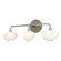 Ume Ume 3-Light Curved Arm Bath Sconce in Sterling (39|201342SKT8584FD0710)