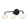 Ume Ume 3-Light Curved Arm Bath Sconce in Black (39|201342SKT1010FD0710)