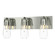 Eos Three Light Bath Sconce in Sterling (39|201332SKT85ZM0718)