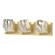 Gatsby Three Light Bath Sconce in Modern Brass (39|201322SKT86CR)