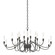 Lisse 20 Light Chandelier in Natural Iron (39|192043SKT20)