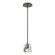 Gatsby One Light Pendant in Dark Smoke (39|181061SKTMULT07CR)