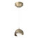 Brooklyn One Light Mini Pendant in Soft Gold (39|161183SKTSTND8405GG0711)