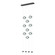 Abacus Abacus 9-Light Ceiling-to-Floor LED Pendant in Black (39|139057LEDSTND10YL0668)