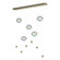 Abacus Abacus 5-Light LED Pendant in Soft Gold (39|139050LEDSTND84YL0668)