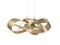 Flux LED Pendant in Soft Gold (39|136520LEDSTND84)