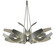Corona Six Light Pendant in Vintage Platinum (39|136505SKTMULT82YE0377)