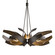 Corona Six Light Pendant in Bronze (39|136505SKTMULT05YE0377)