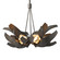 Corona Six Light Pendant in Bronze (39|136502SKTMULT05BRYE0352)