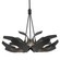 Corona Six Light Pendant in Black (39|136501SKTMULT10YE0352)