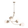 Sprig Four Light Pendant in Soft Gold (39|136420SKT84WF0639)