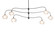 Ume Six Light Pendant in Dark Smoke (39|136357SKTMULT07FD0710)