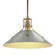 Henry Henry Medium Steel Shade Pendant in Modern Brass (39|134550SKTMULT8682)