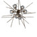Griffin Six Light Pendant in Bronze (39|131590SKTMULT05YL0709)