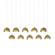 Brooklyn LED Pendant in Modern Brass (39|131205SKTLONG8686GG0711)