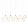 Ume LED Pendant in Bronze (39|131203SKTLONG05FD0710)