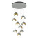 Brooklyn LED Pendant in Vintage Platinum (39|131105SKTSTND8286GG0711)