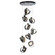 Riza LED Pendant in Black (39|131099SKTLONG10GG0711)