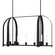 Triomphe Nine Light Pendant in Black (39|131075SKTMULT10FD0462)