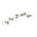 Sprig Five Light Semi-Flush Mount in Sterling (39|128715SKT85LL0639)