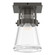 Erlenmeyer One Light Semi-Flush Mount in Dark Smoke (39|128705SKT07ZM0467)