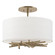 Brindille Three Light Semi-Flush Mount in Soft Gold (39|127660SKT84SF1505)