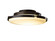 Metra LED Semi-Flush Mount in Black (39|126747LED10GG0437)