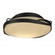 Flora Two Light Flush Mount in Black (39|126740SKT10GG0097)