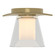 Wren One Light Flush Mount in Modern Brass (39|126601SKT86ZU0284)