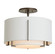 Exos One Light Semi-Flush Mount in Dark Smoke (39|126501SKT07SF1099SF1590)