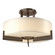 Axis Three Light Semi-Flush Mount in Bronze (39|126403SKT05GG0216)