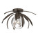 Dahlia One Light Semi-Flush Mount in Bronze (39|124350SKT05LL0631)