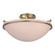 Simple Lines Plain Large Semi-Flush in Soft Gold (39|124304SKT84SS0053)