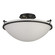 Simple Lines Three Light Semi-Flush Mount in Black (39|124304SKT10GG0053)