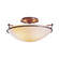 Simple Lines Two Light Semi-Flush Mount in Modern Brass (39|124302SKT86GG0047)