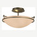 Simple Lines Plain Small Semi-Flush in Soft Gold (39|124302SKT84SS0047)