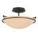 Simple Lines Plain Small Semi-Flush in Black (39|124302SKT10SS0047)