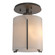 Exos Glass One Light Semi-Flush Mount in Dark Smoke (39|123775SKT07GG0140)