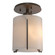 Exos Glass One Light Semi-Flush Mount in Bronze (39|123775SKT05GG0140)