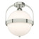Atlas One Light Semi-Flush Mount in Sterling (39|121380SKT85GG0720)