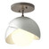 Brooklyn One Light Semi-Flush Mount in Dark Smoke (39|121377SKT0782GG0711)
