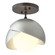 Brooklyn One Light Semi-Flush Mount in White (39|121377SKT0282GG0711)