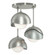 Brooklyn Three Light Semi-Flush Mount in Sterling (39|121374SKT8582GG0711)