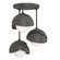 Brooklyn Three Light Semi-Flush Mount in Natural Iron (39|121374SKT2020GG0711)